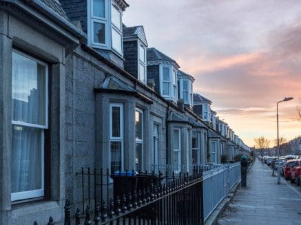 Image of traditional Granite Homes in a Conservation area in Aberdeen City