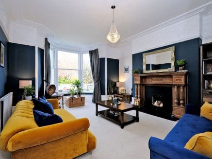 image of interior lounge of a stylish flat in Aberdeen's West End